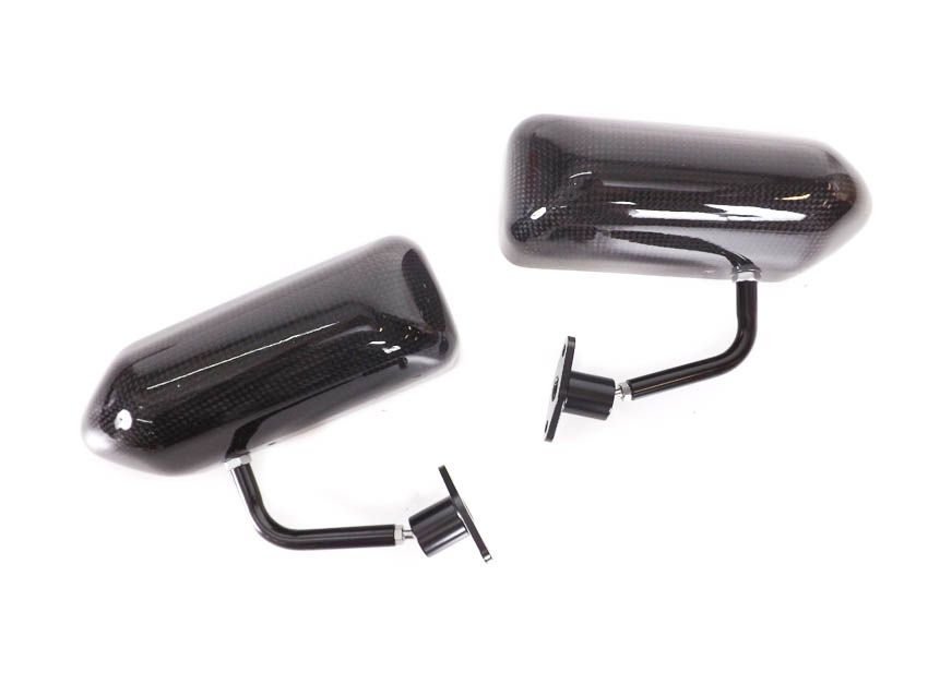 Specchietti carbonio F1 Style grandi universali - vista 3