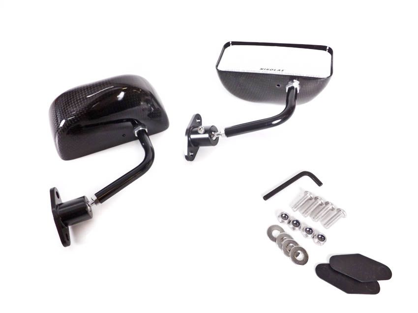Specchietti carbonio F1 Style piccoli universali - vista 1