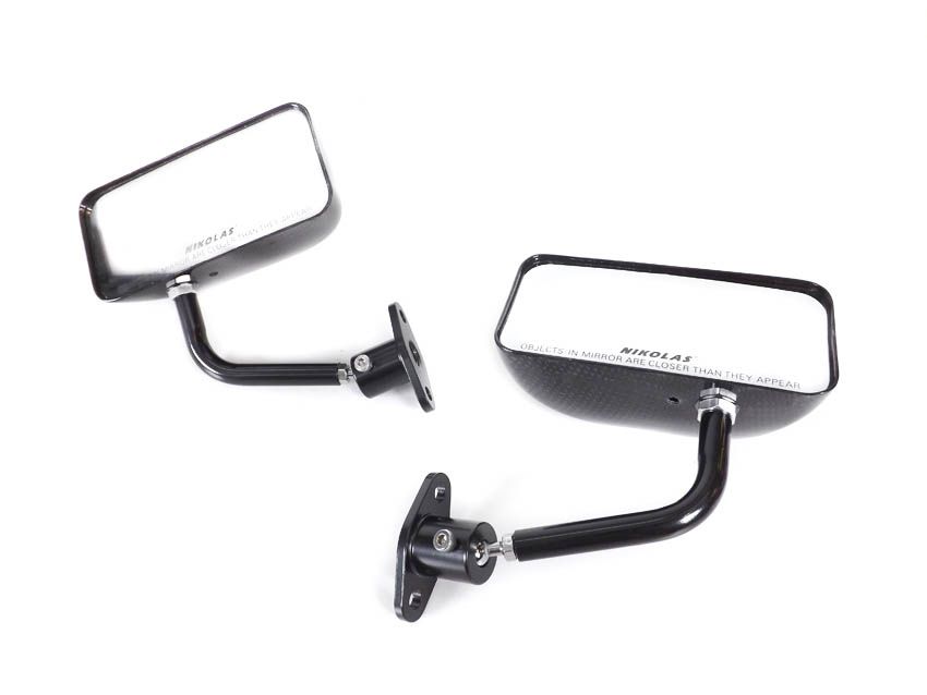 Specchietti carbonio F1 Style piccoli universali - vista 2