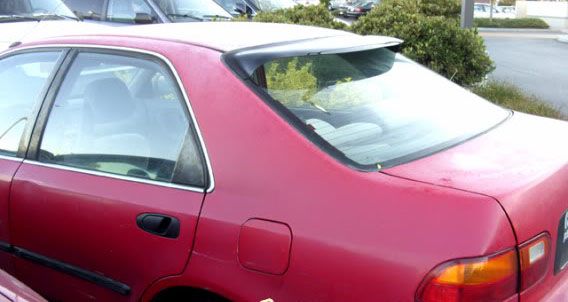 Frangivento Posteriore JDM Style SK-Import Fumé Honda Civic EG EH 1991-1996 - foto 5