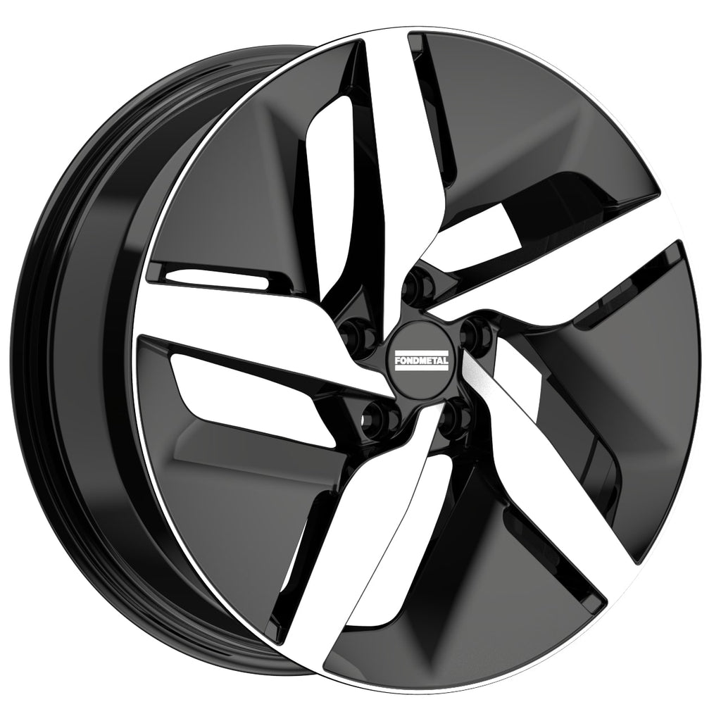 Cerchio in Lega Fondmetal INSPIRED E-JOULE (FMI10) 19x7.5 ET50 5x112 GLOSSY BLACK MACHINED