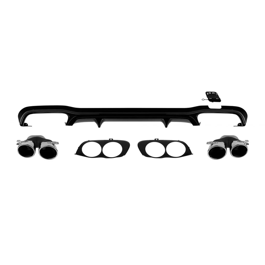 E53 diffusore stile GT con cromato terminali per posteriore A design paraurti on Mercedes Classe E W213 2017-2022