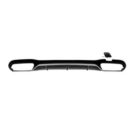 Diffusore stile E53 con cromato terminali per A design Paraurti posteriore on Mercedes Classe E W213 berlina 2016-2022
