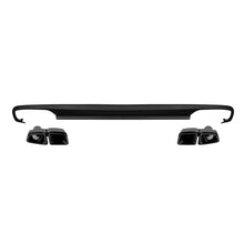 Diffusore stile E63 con nero terminali per posteriore A design paraurti di Mercedes Classe E W212 2009-2014 -oo--oo-