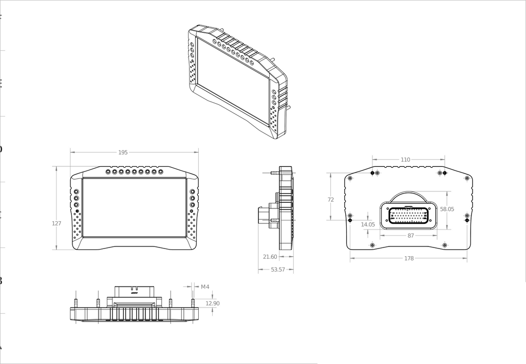 Display racing Ecumaster ADU 7 pollici Autosport