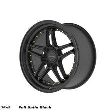 Cerchio in lega Ström DS-05 18x9 5x114.3 ET33 Full Satin Black Gold Rivets