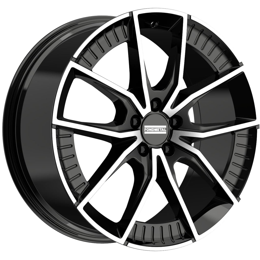 Cerchio in Lega Fondmetal INSPIRED ELATHA (FMI11) 19x8.5 ET21 5x112 GLOSSY BLACK MACHINED