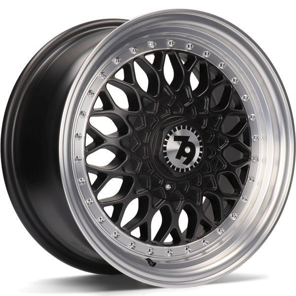 Cerchio in Lega 79Wheels Seventy9 SV-E 15x7 ET30 4x100 / 4x114.3 Nero Diamantato DMBLP