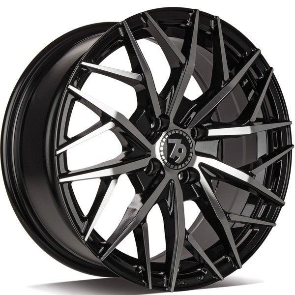 Cerchio in Lega 79Wheels Seventy9 SV-C 16x7 ET38 4x100 Nero Diamantato BFP