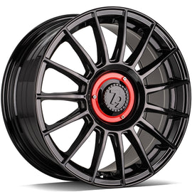 Cerchio in Lega 79Wheels Seventy9 SCF-2 17x7.5 ET40 5x108 / 5x114.3 Nero Lucido BG