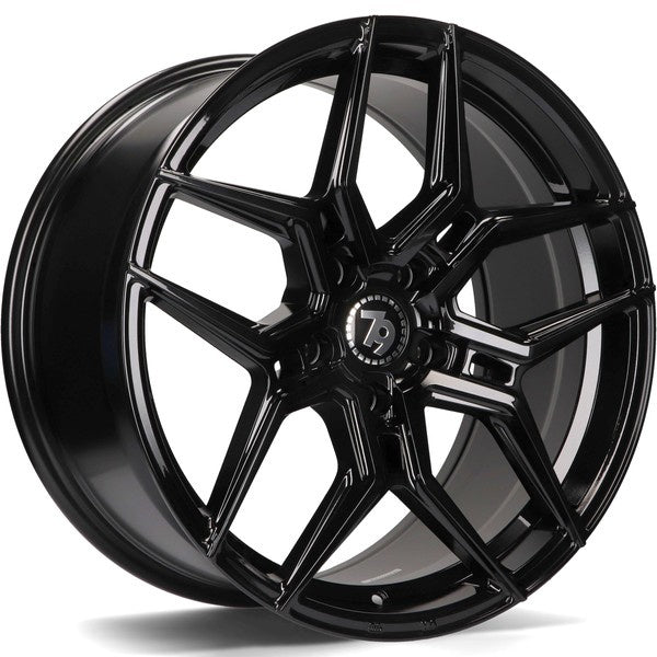 Cerchio in Lega 79Wheels Seventy9 SV-B 17x7.5 ET42 5x108 Nero Lucido BG