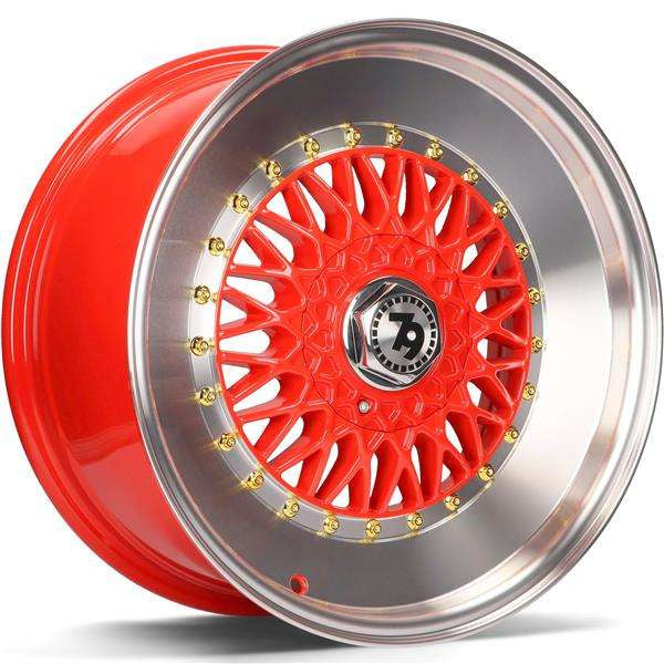 Cerchio in Lega 79Wheels Seventy9 SV-F 17x8 ET30 5x112 / 5x114.3 Rosso Diamantato Red LP