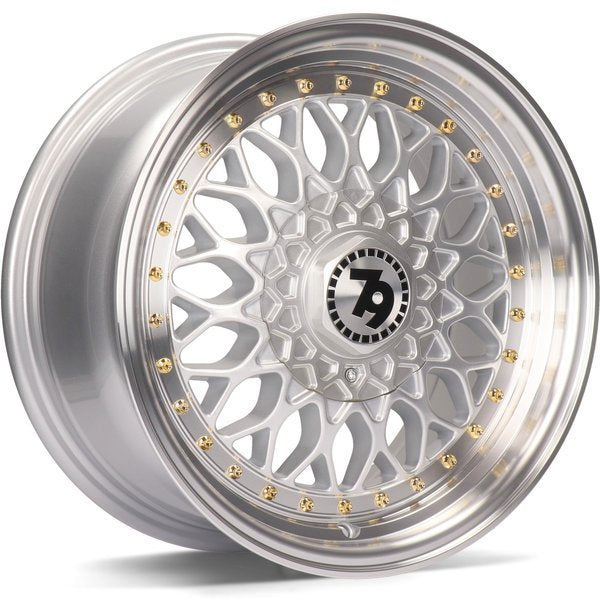 Cerchio in Lega 79Wheels Seventy9 SV-E 17x7.5 ET35 5x112 / 5x120 Silver Diamantato SLP