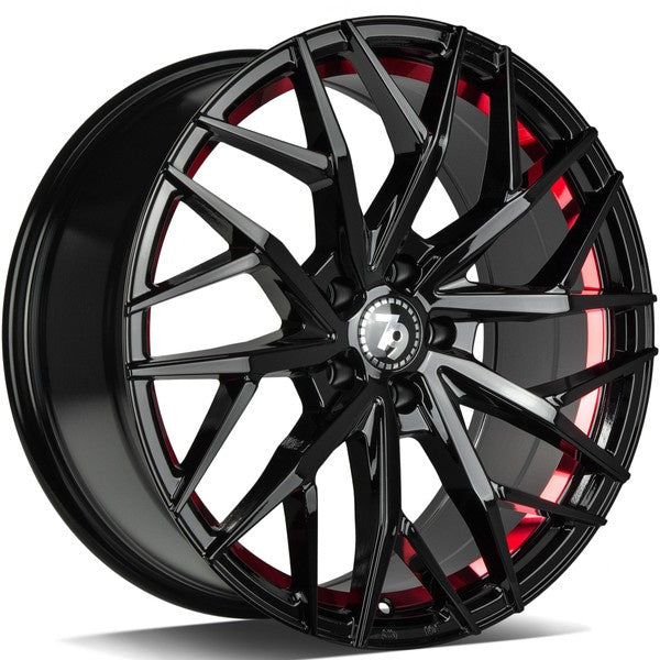 Cerchio in Lega 79Wheels Seventy9 SV-C 17x7.5 ET40 5x112 Nero Lucido BGRIL