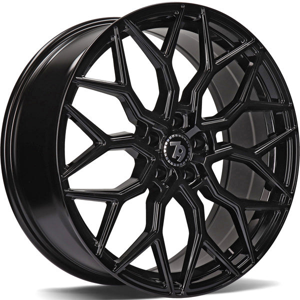 Cerchio in Lega 79Wheels Seventy9 SV-K 17x7 ET40 5x112 Nero Lucido BG