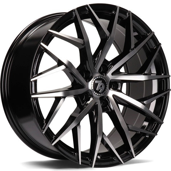 Cerchio in Lega 79Wheels Seventy9 SV-C 18x8 ET40 5x100 Nero Diamantato BFP