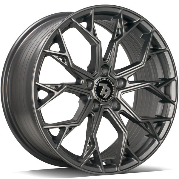 Cerchio in Lega 79Wheels Seventy9 SCF-H 18x8 ET35 5x112 Grafite Lucido TB
