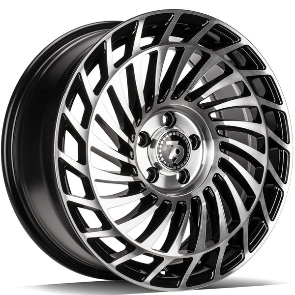 Cerchio in Lega 79Wheels Seventy9 SCF-K 18x8 ET45 5x112 Nero Diamantato BFP
