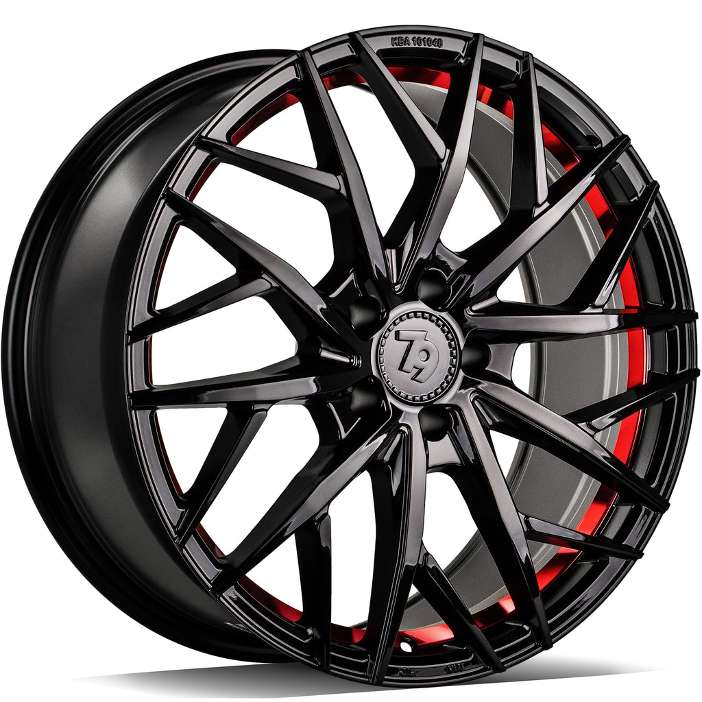 Cerchio in Lega 79Wheels Seventy9 SSF-1 18x8 ET45 5x112 Nero Lucido BGRIL