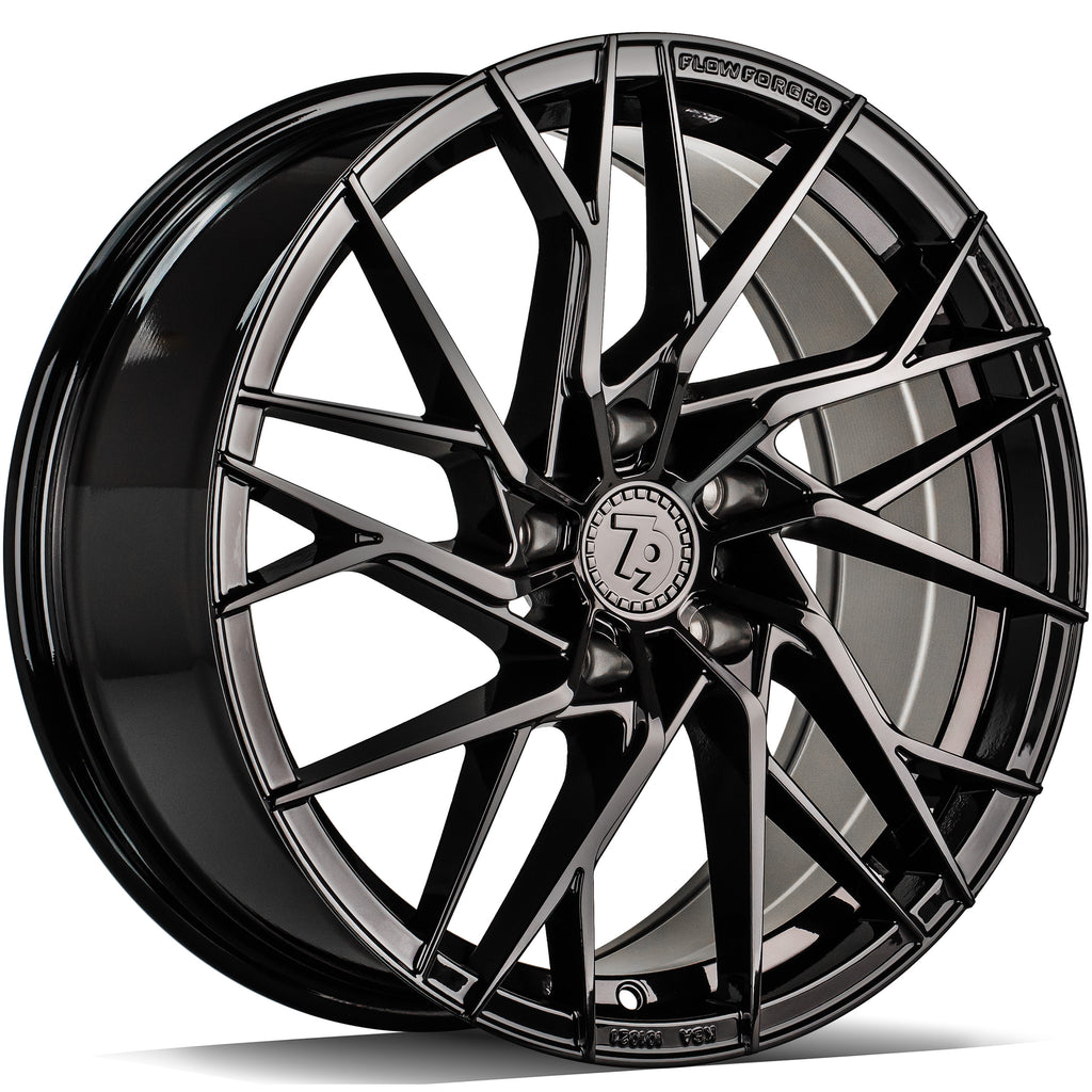 Cerchio in Lega 79Wheels Seventy9 SSF-4 18x8 ET35 5x112 Nero Lucido BG