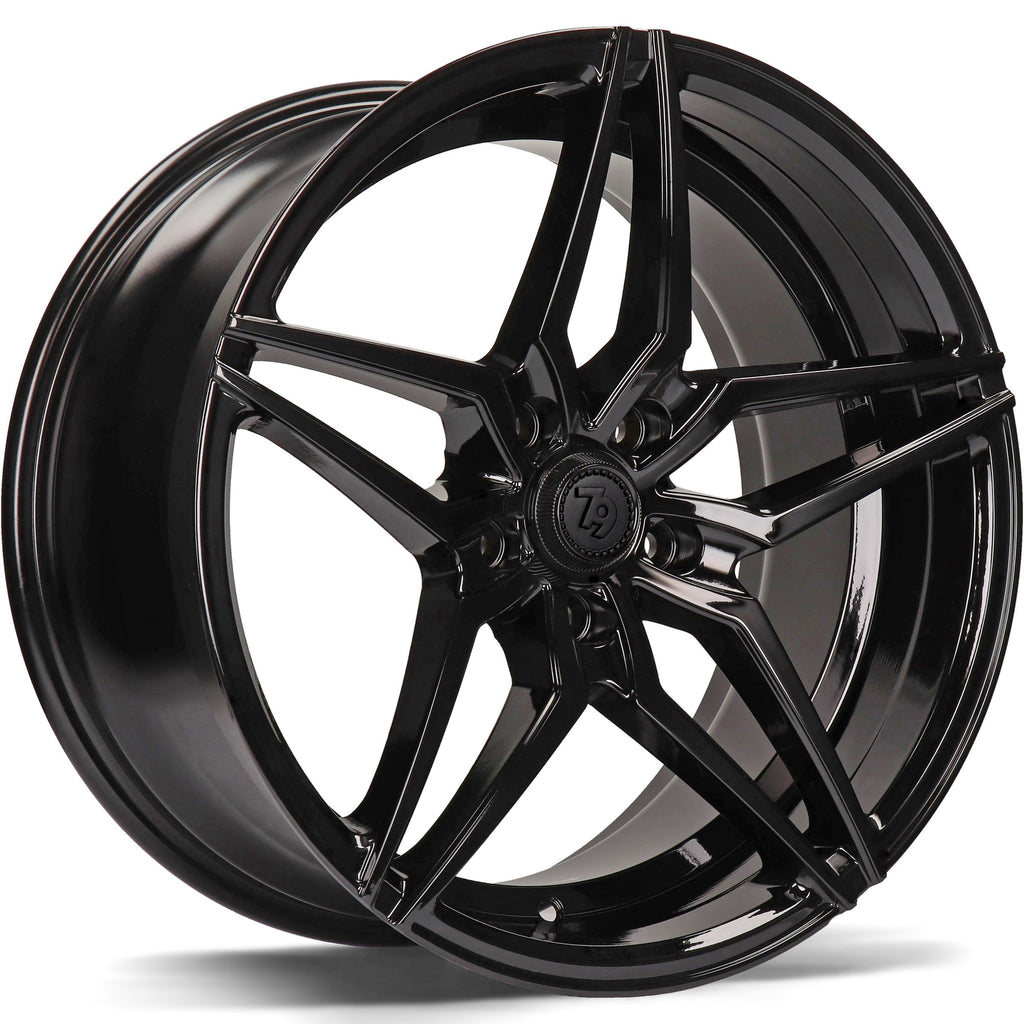 Cerchio in Lega 79Wheels Seventy9 SV-A 18x8 ET45 5x112 Nero Lucido BG