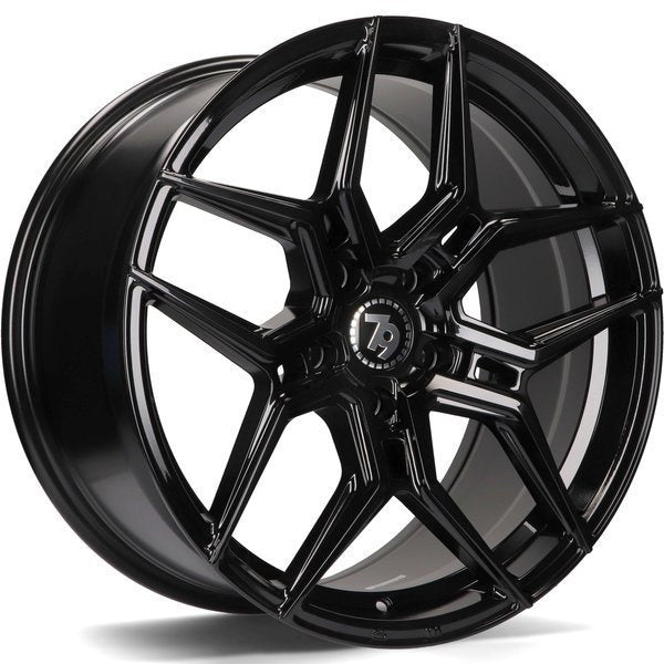 Cerchio in Lega 79Wheels Seventy9 SV-B 18x8 ET35 5x112 Nero Lucido BG