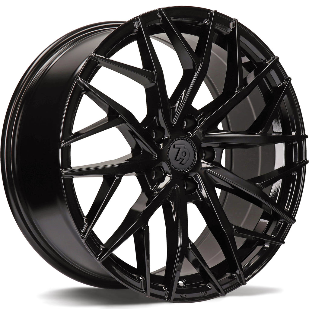 Cerchio in Lega 79Wheels Seventy9 SV-C 18x8 ET45 5x112 Nero Lucido BG
