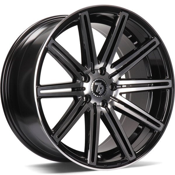 Cerchio in Lega 79Wheels Seventy9 SV-M 18x8 ET35 5x112 Nero Diamantato BFP