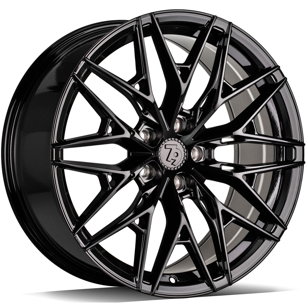 Cerchio in Lega 79Wheels Seventy9 SCF-1 18x8 ET35 5x114.3 Nero Lucido BG