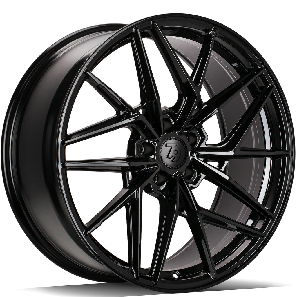 Cerchio in Lega 79Wheels Seventy9 SCF-I 18x8 ET30 5x120 Nero Lucido BG