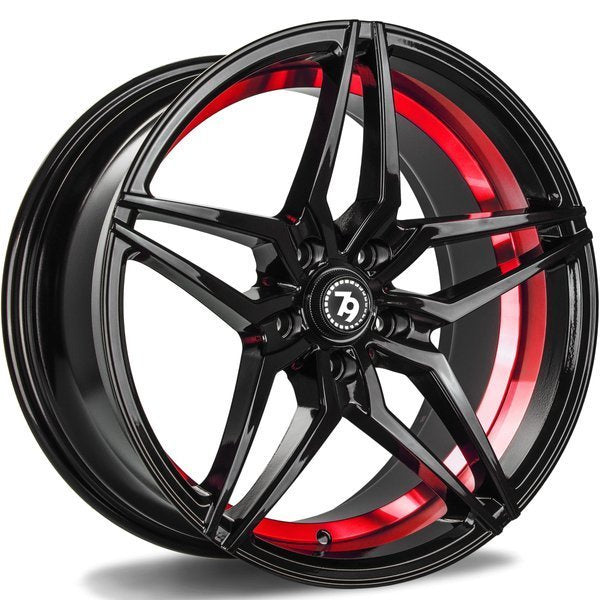 Cerchio in Lega 79Wheels Seventy9 SV-A 18x9 ET35 5x120 Nero Lucido BGRIL