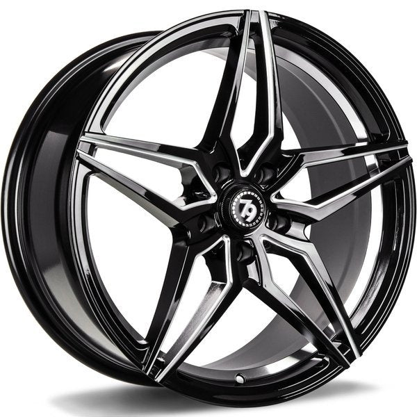 Cerchio in Lega 79Wheels Seventy9 SV-A 18x8 ET30 5x120 Nero Lucido BGWIL