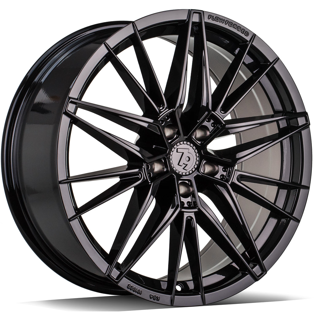 Cerchio in Lega 79Wheels Seventy9 SSF-5 19x8.5 ET45 5x108 Nero Lucido BG