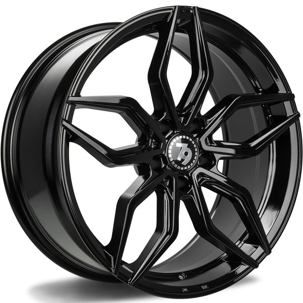 Cerchio in Lega 79Wheels Seventy9 SCF-D 19x8.5 ET35 5x112 Nero Lucido BG