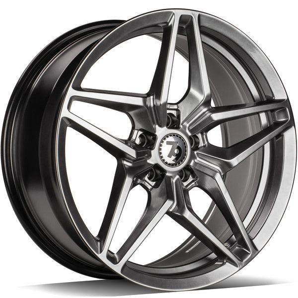 Cerchio in Lega 79Wheels Seventy9 SCF-M 19x8.5 ET35 5x112 Silver Lucido DHB
