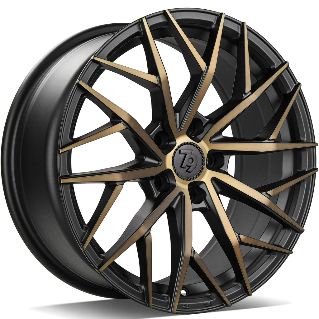 Cerchio in Lega 79Wheels Seventy9 SV-C 19x8.5 ET40 5x114.3 Nero Lucido BGGF