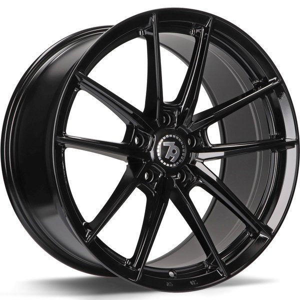 Cerchio in Lega 79Wheels Seventy9 SCF-A 19x9.5 ET38 5x120 Nero Lucido BG