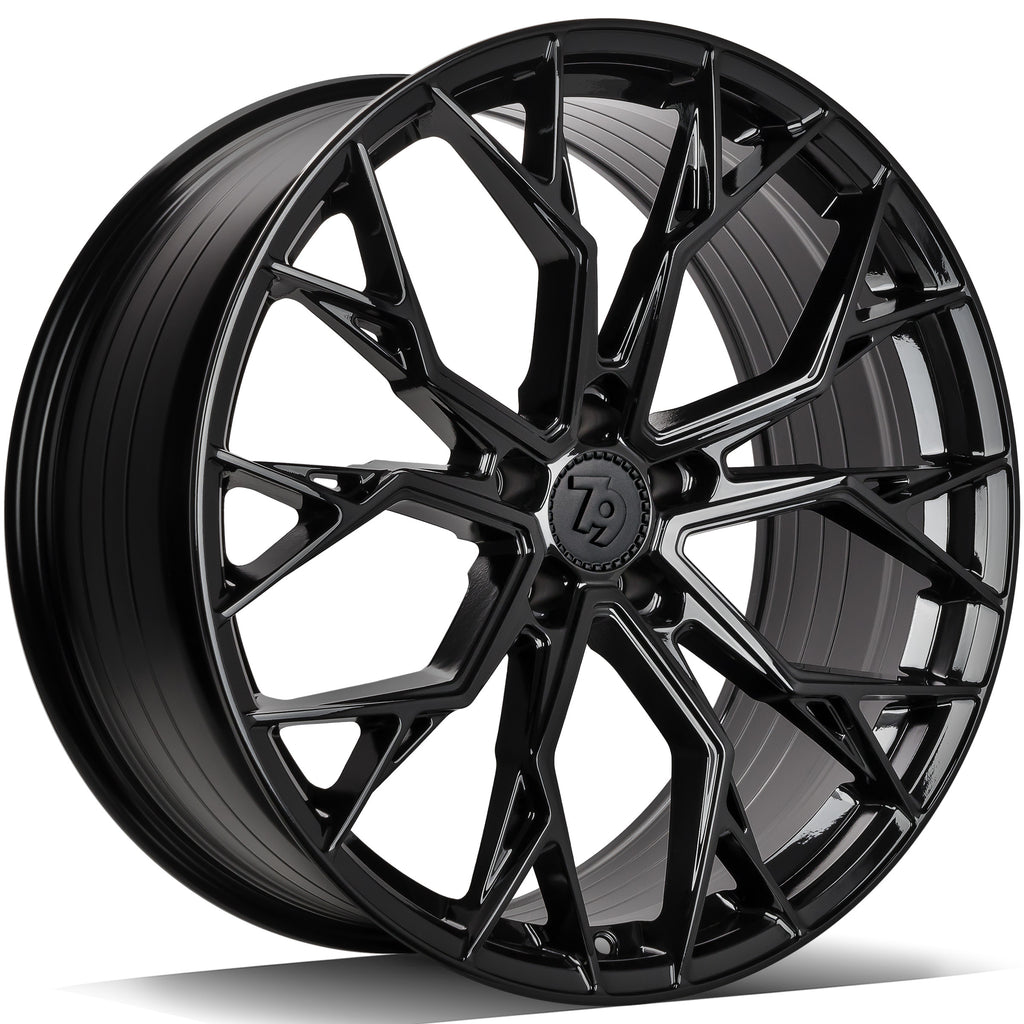 Cerchio in Lega 79Wheels Seventy9 SCF-H 19x9.5 ET35 5x120 Nero Lucido BG