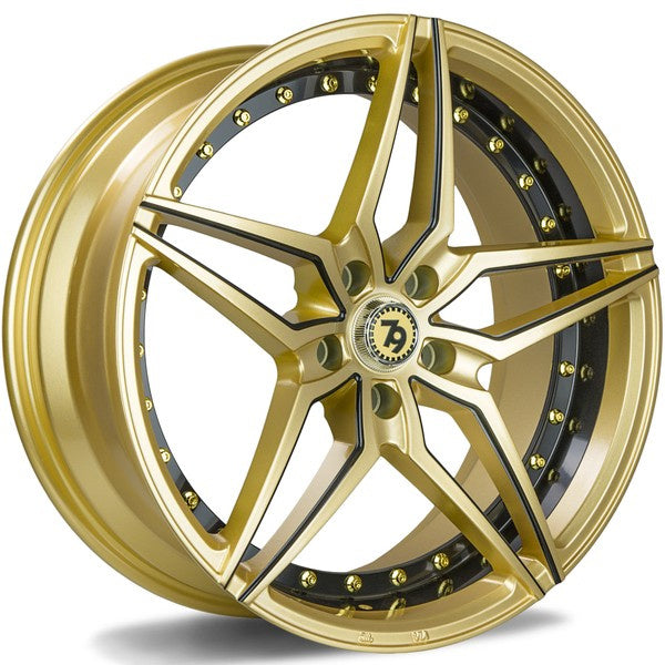 Cerchio in Lega 79Wheels Seventy9 SV-AR 19x9.5 ET35 5x120 Oro Lucido GBLMB