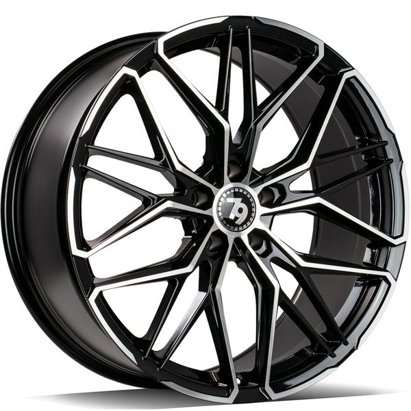 Cerchio in Lega 79Wheels Seventy9 SCF-J 20x9 ET30 5x112 Nero Diamantato BFP