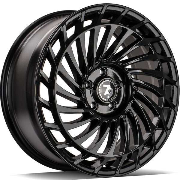 Cerchio in Lega 79Wheels Seventy9 SCF-K 20x8.5 ET35 5x112 Nero Lucido BG