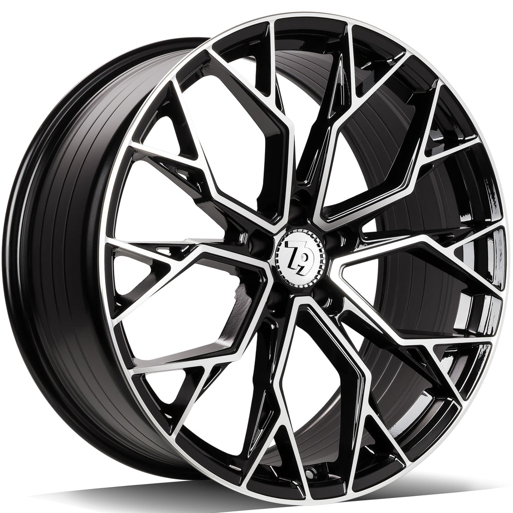 Cerchio in Lega 79Wheels Seventy9 SCF-H 21x9.5 ET25 5x112 Nero Diamantato BFP