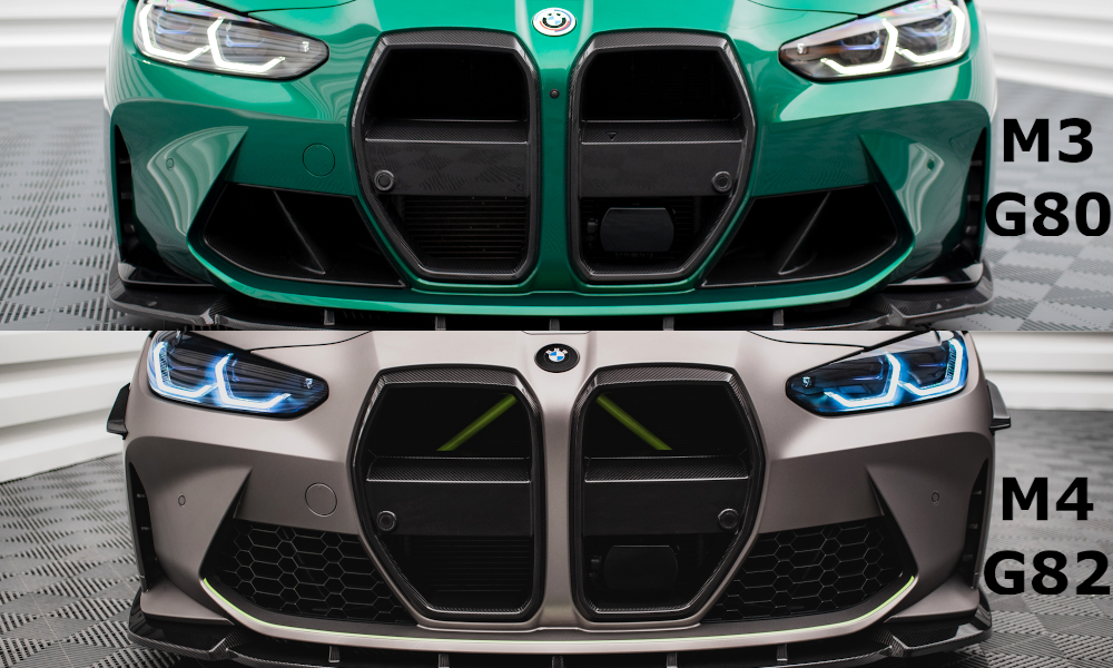Griglia Anteriore in Fibra di Carbonio Prepreg BMW M4 G82 / G83 e M3 G80 / G81 versione con radar