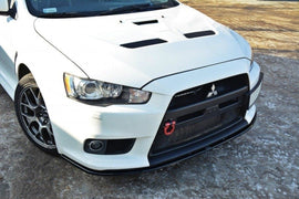 Lip Anteriore V.2 Mitsubishi Lancer Evo X montato sulla vettura