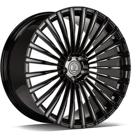 Cerchio in Lega 79Wheels Seventy9 MF.1 20x8.5 ET su misura 5x112 Nero Lucido BG