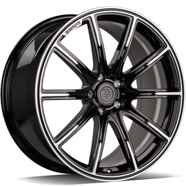 Cerchio in Lega 79Wheels Seventy9 MF.11 20x8.5 ET su misura 5x112 Nero Diamantato BFP