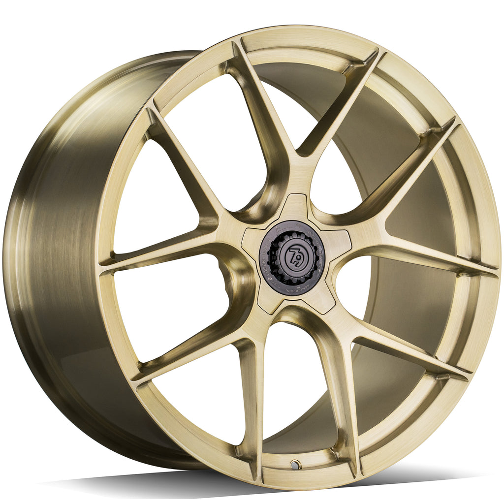 Cerchio in Lega 79Wheels Seventy9 MF.8 20x10 ET su misura 5x112 Oro Lucido GB