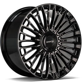 Cerchio in Lega 79Wheels Seventy9 MF.17 21x9 ET su misura 5x112 Nero Lucido BG