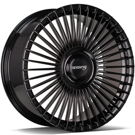 Cerchio in Lega 79Wheels Seventy9 MF.2 21x10 ET su misura 5x112 Nero Lucido BG