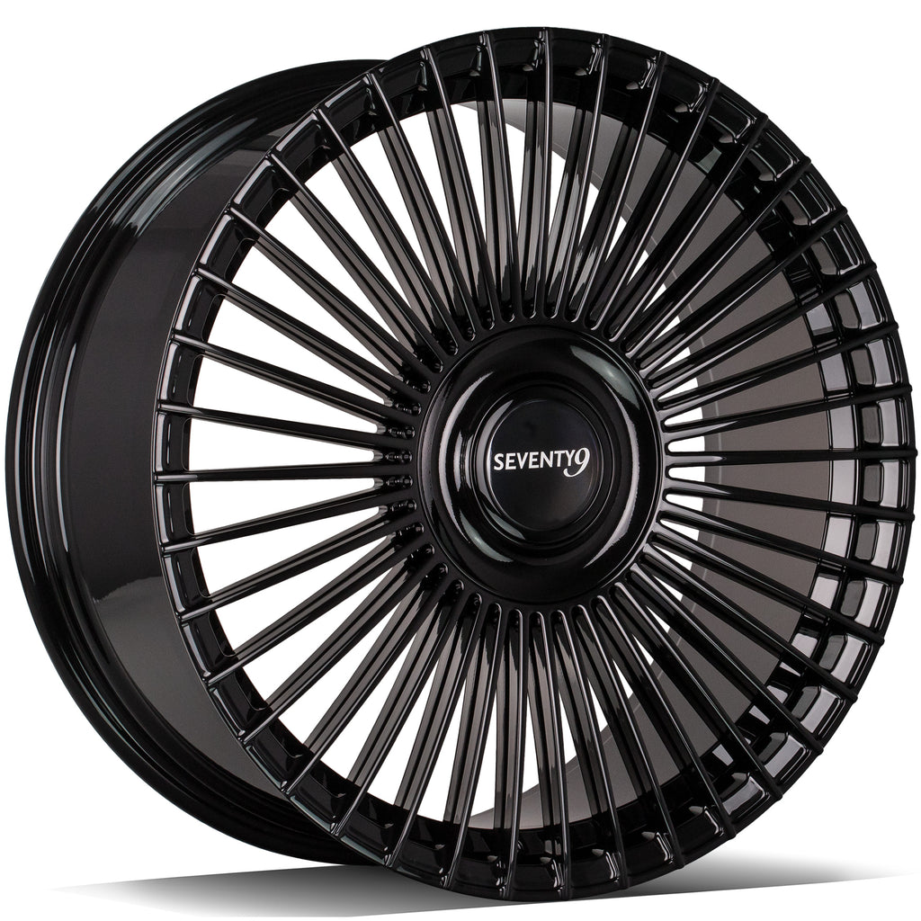 Cerchio in Lega 79Wheels Seventy9 MF.2 21x9 ET su misura 5x112 Nero Lucido BG